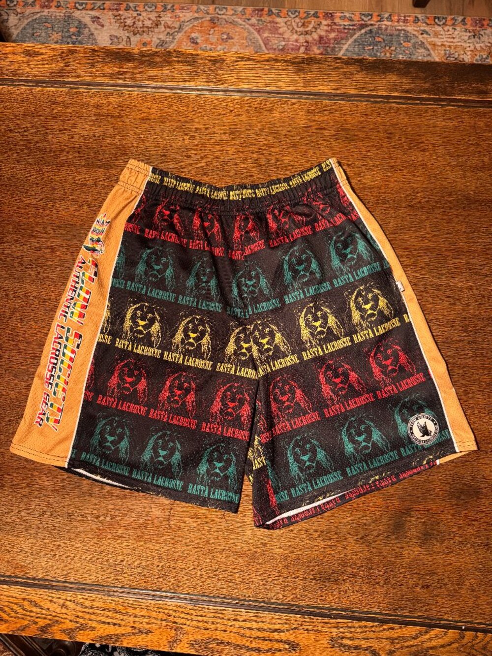 reggae style lacrosse shorts